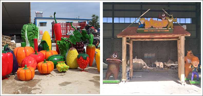 仿真蔬菜水果擺件，卡通玻璃鋼門頭