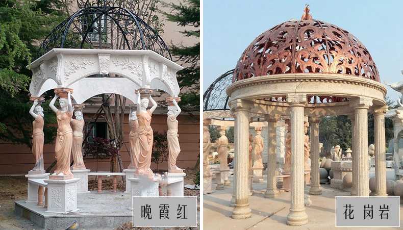 歐式景觀涼亭，大理石涼亭，石雕景觀涼亭