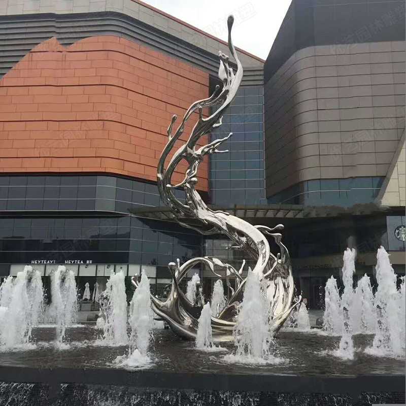 不銹鋼浪花雕塑，不銹鋼雕塑廠家