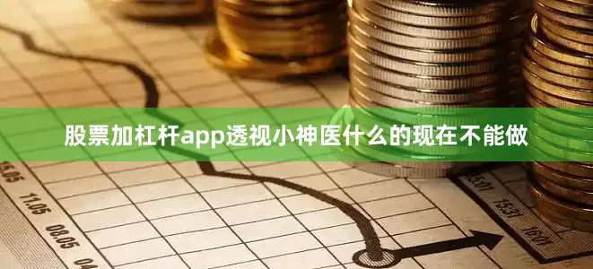 股票加杠杆app透视小神医什么的现在不能做
